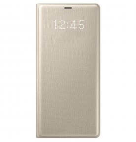 Husa LED View Cover pentru Samsung Galaxy Note 8, Gold