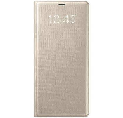 Husa LED View Cover pentru Samsung Galaxy Note 8, Gold