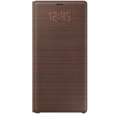 Husa LED View Cover pentru Samsung Galaxy Note 9, Brown