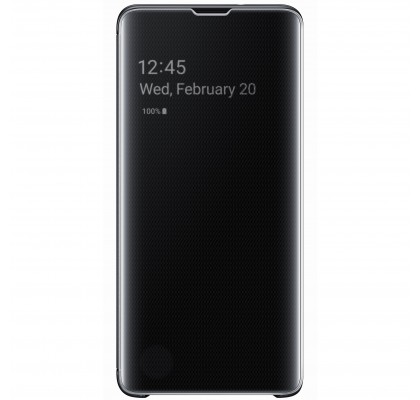 Husa Clear View Cover Samsung Galaxy S10, Black