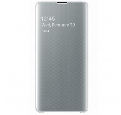 Husa Clear View Cover Samsung Galaxy S10, White