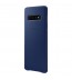 Husa Leather Cover pentru Samsung Galaxy S10, Navy Blue