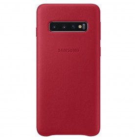 Husa Leather Cover pentru Samsung Galaxy S10, Red