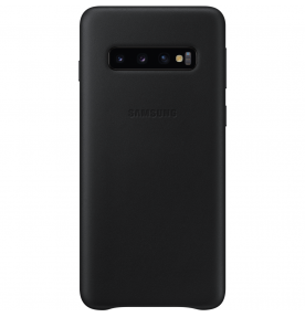 Husa Leather Cover pentru Samsung Galaxy S10, Black