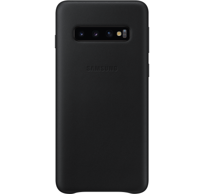 Husa Leather Cover pentru Samsung Galaxy S10, Black