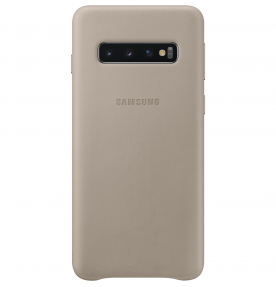 Husa Leather Cover pentru Samsung Galaxy S10, Gray