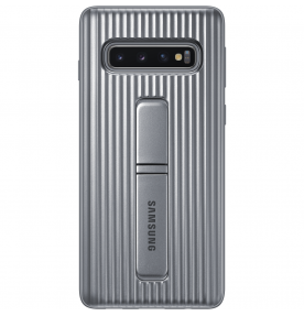 Husa Protective Standing Cover Samsung Galaxy S10, Silver