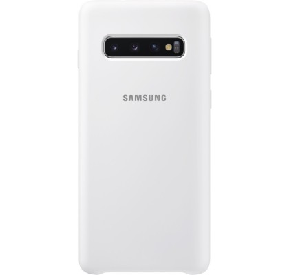 Husa Silicone Cover pentru Samsung Galaxy S10, White