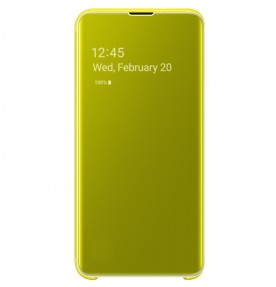 Husa Clear View Cover Samsung Galaxy S10E, Yellow