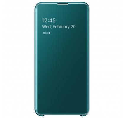 Husa Clear View Cover Samsung Galaxy S10E, Green