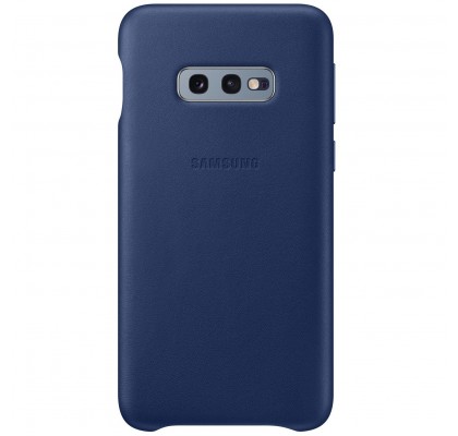 Husa Leather Cover pentru Samsung Galaxy S10e, Navy Blue