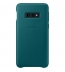 Husa Leather Cover pentru Samsung Galaxy S10e, Green