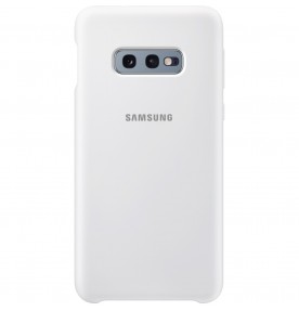 Husa Silicone Cover pentru Samsung Galaxy S10e, White