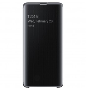 Husa Clear View Standing Cover Samsung Galaxy S10 5G, Black