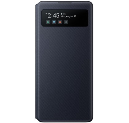 Husa S-View Wallet pentru Samsung Galaxy S10 Lite, Black