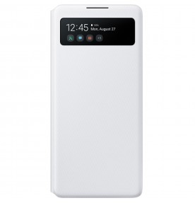 Husa S-View Wallet pentru Samsung Galaxy S10 Lite, White