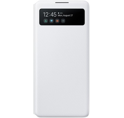 Husa S-View Wallet pentru Samsung Galaxy S10 Lite, White