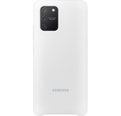 Husa Silicone Cover pentru Samsung Galaxy S10 Lite, White