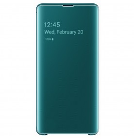 Husa Clear View Cover Samsung Galaxy S10+, Green