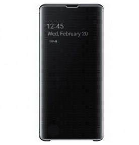 Husa Clear View Cover Samsung Galaxy S10+, Black