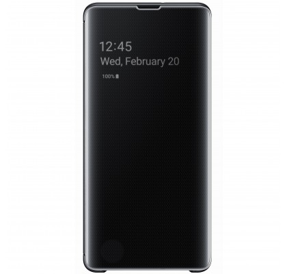 Husa Clear View Cover Samsung Galaxy S10+, Black