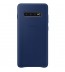 Husa Leather Cover pentru Samsung Galaxy S10+, Navy Blue