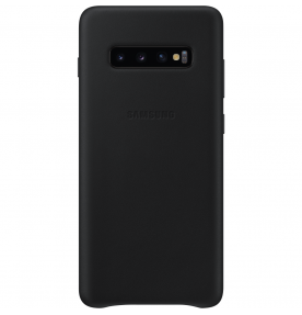 Husa Leather Cover pentru Samsung Galaxy S10+, Black