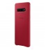 Husa Leather Cover pentru Samsung Galaxy S10+, Red