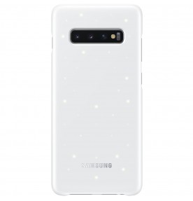 Husa LED Cover pentru Samsung Galaxy S10+, White