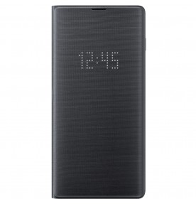 Husa LED View Cover pentru Samsung Galaxy S10+, Black