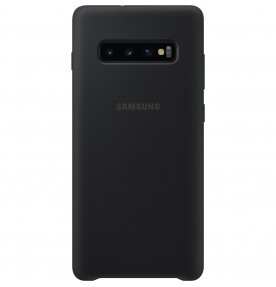 Husa Silicone Cover pentru Samsung Galaxy S10+, Black