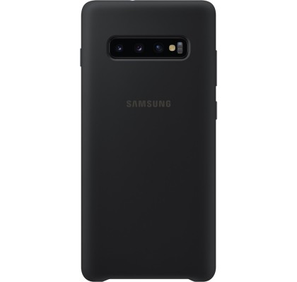 Husa Silicone Cover pentru Samsung Galaxy S10+, Black