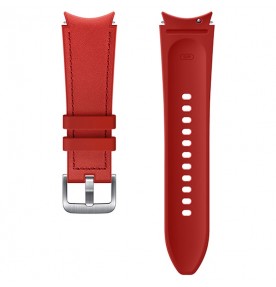 Curea Samsung Hybrid Leather Band pentru Galaxy Watch4 20mm S/M, Red