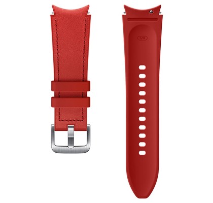 Curea Samsung Hybrid Leather Band pentru Galaxy Watch4 20mm S/M, Red