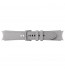 Curea Samsung Hybrid Leather Band pentru Galaxy Watch4 20mm S/M, Silver