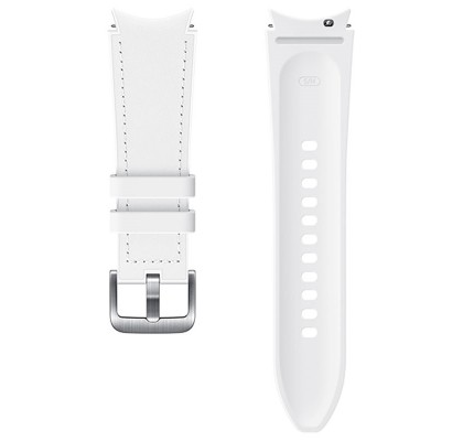 Curea Samsung Hybrid Leather Band pentru Galaxy Watch4 20mm S/M, White
