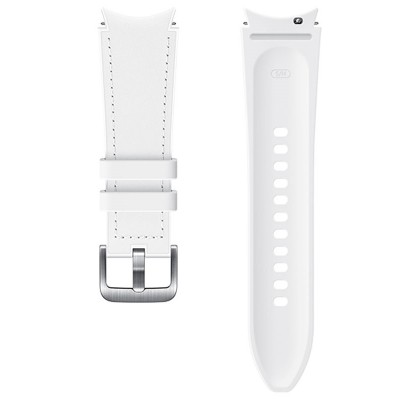 Curea Samsung Hybrid Leather Band pentru Galaxy Watch4 20mm M/L, White