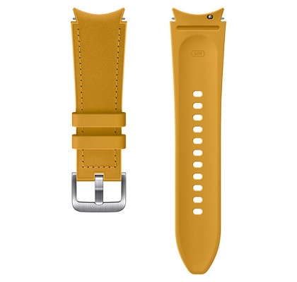 Curea Samsung Hybrid Leather Band pentru Galaxy Watch4 20mm S/M, Mustard