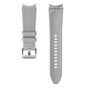 Curea Samsung Hybrid Leather Band pentru Galaxy Watch4 20mm M/L, Silver