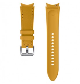 Curea Samsung Hybrid Leather Band pentru Galaxy Watch4 20mm M/L, Mustard