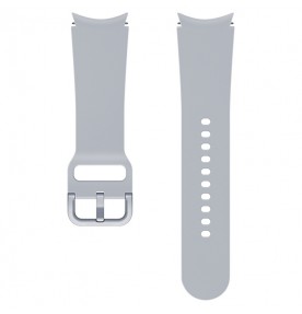 Curea Samsung Sport Band pentru Galaxy Watch4 20mm S/M, Silver