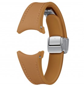 Curea D-Buckle Hybrid Eco-Leather Band (Slim, S/M), Camel