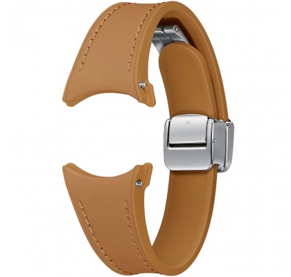 Curea D-Buckle Hybrid Eco-Leather Band (Slim, S/M), Camel