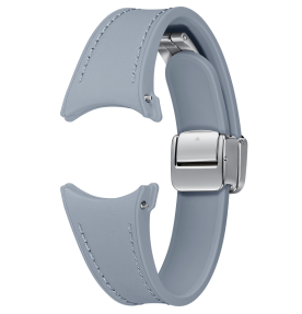 Curea D-Buckle Hybrid Eco-Leather Band (Slim, S/M), Blue