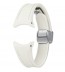 Curea D-Buckle Hybrid Eco-Leather Band (Slim, S/M), Cream