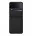 Husa Leather Cover pentru Samsung Galaxy Z Flip4, Black