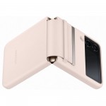 Husa Leather Cover pentru Samsung Galaxy Z Flip4, Peach