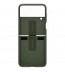 Husa Silicone Cover with ring pentru Samsung Galaxy Z Flip4, Green