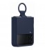 Husa Silicone Cover with ring pentru Samsung Galaxy Z Flip4, Navy