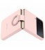 Husa Silicone Cover with ring pentru Samsung Galaxy Z Flip4, Pink